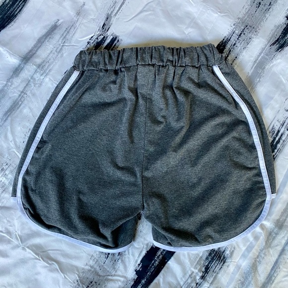 High Rise Cotton Track Shorts - Picture 2 of 5